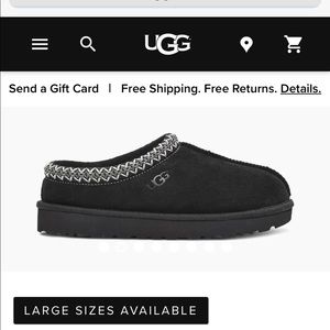Men UGG slippers size 11